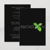 Minimalisme Italiaanse voedseldiner Kaart (Voorkant / Achterkant)