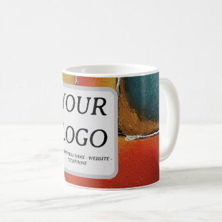 Minimalisme Kleur Blokkering Zakelijke Promotie Koffiemok