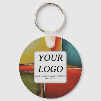 Minimalisme Kleur Blokkering Zakelijke Promotie Sleutelhanger