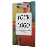 Minimalisme Kleurenblokkerend Bedrijf Promotioneel Klembord (Links)