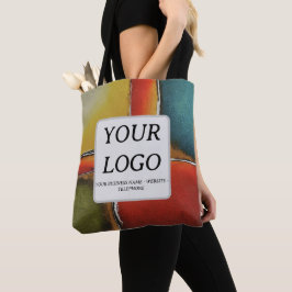 Minimalisme Kleurenblokkerend Bedrijf Promotioneel Tote Bag