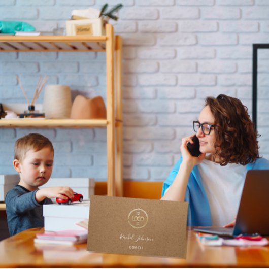 Minimalisme Kraft Elegant Couch Therapist Logo Visitekaartje