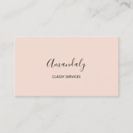 Minimalisme legant Script Makeup Artist Blush Visitekaartje