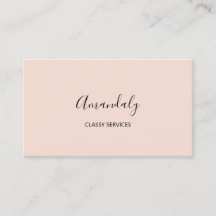 Minimalisme legant Script Makeup Artist Blush Visitekaartje