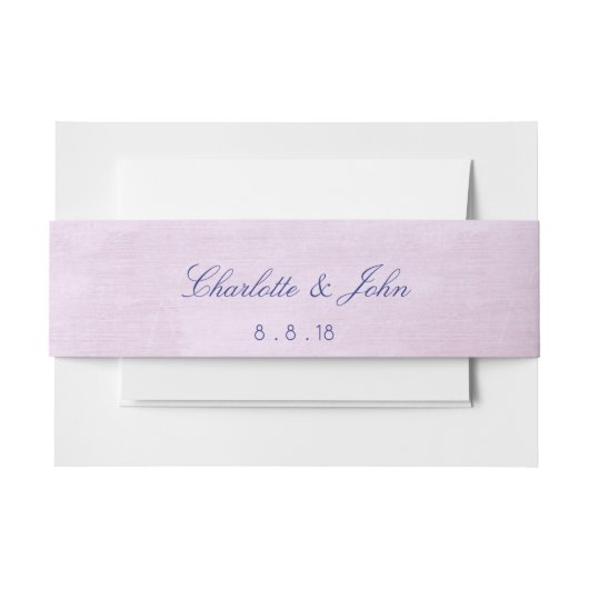 Minimalisme Lila Paars Return Address Labels Uitnodigingen Wikkel (Voorkant Voorbeeld)