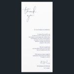 Minimalisme Manuscript van de Zeemacht het Plaatse Programmakaart<br><div class="desc">(Alle kleuren zijn aanpasbaar) Moderne Minimalisme Manuscript Plaatsing Dank u Kaart. Deel de liefde en show je waardering aan je gasten als ze op hun stoel zitten en deze persoonlijke charmante plek lezen. Bedankt. Het is een prachtige manier om je speciale dag feest af te geven! Ga naar onze website...</div>