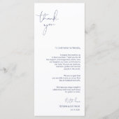 Minimalisme Manuscript van de Zeemacht het Plaatse Programmakaart (Voorkant)