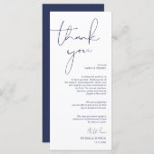 Minimalisme Manuscript van de Zeemacht het Plaatse Programmakaart (Voorkant / Achterkant)