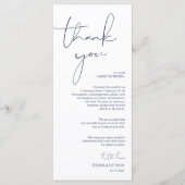 Minimalisme Manuscript van de Zeemacht het Plaatse Programmakaart (Voorkant)