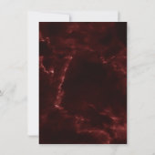 Minimalisme Maroon Burgundy Marble Event Abstract Kaart (Achterkant)