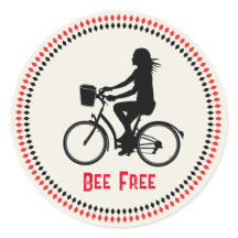 Minimalisme Meisje met Fiets