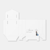 Minimalisme met een Hond Illustratie Bedankdoosjes (Uitgevouwen)