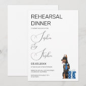 Minimalisme met een Hond Illustratie Repetitie Kaart (Voorkant / Achterkant)