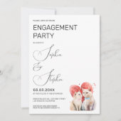 Minimalisme met een kattenbruiloft kaart (Voorkant)