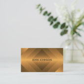 Minimalisme Metallic Gold Marine Vip Visitekaartje (Staand voorkant)