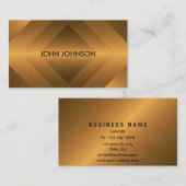 Minimalisme Metallic Gold Marine Vip Visitekaartje (Voorkant / Achterkant)