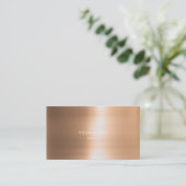 Minimalisme Metallic Ivory Gold VIP Manager Visitekaartje (Staand voorkant)