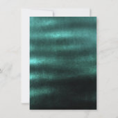 Minimalisme Ombre Teal Diep Tropisch Groen Verjaar Kaart (Achterkant)