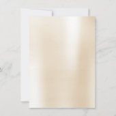 Minimalisme Parly Ivory Creamy Pastel Metal Party Kaart (Achterkant)