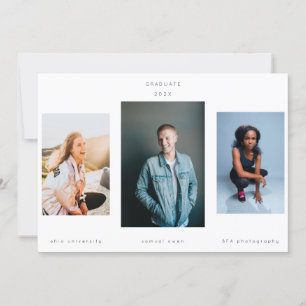 Minimalisme Portret Drie Foto Universiteit Aankondiging