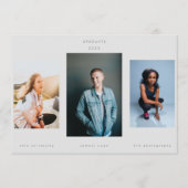 Minimalisme Portret Drie Ultimate College Grey Aankondiging (Voorkant)