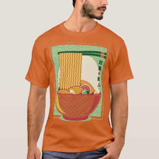 Minimalisme Ramen Noedels Traditioneel Japans Patt T-shirt