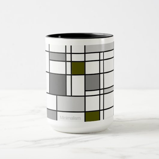 Minimalisme Reflectie III over de Stijl-Mok Mok (Midden)