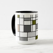 Minimalisme Reflectie III over de Stijl-Mok Mok (Voorkant links)