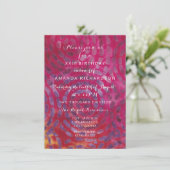 Minimalisme Rood Snoep Batik Tropisch Roze Dag Kaart (Staand voorkant)