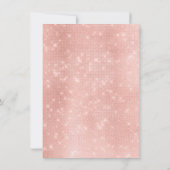 Minimalisme Roze Roze Glitter Goud Verjaardag Kaart (Achterkant)