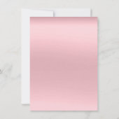Minimalisme Roze Roze Poeder Verjaardag Kaart (Achterkant)