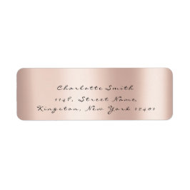 Minimalisme Roze Roze Zwart RSVP Elegant Etiket