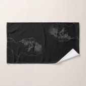 Minimalisme Schets Tekenend Man Gezichtskop Bad Handdoek (Handdoek)