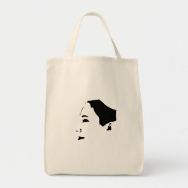 Minimalisme Schets Tekening Vrouw Meisje Tote Bag
