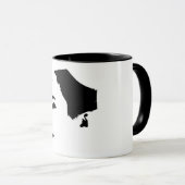 Minimalisme Schets Tekening Vrouw Vrouw Meisje Mok (Voorkant rechts)