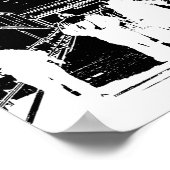 Minimalisme schetsen Luchthavenreizen Poster (Hoek)