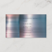 Minimalisme Silver Burgunde Metallic Gray Vip Visitekaartje (Achterkant)