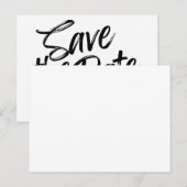 Minimalisme sparen de Kaart van de Datum (Voorkant / Achterkant)