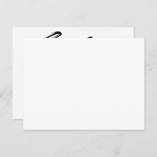 Minimalisme sparen de Kaart van de Datum (Voorkant / Achterkant)