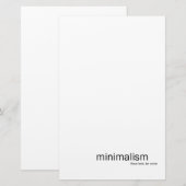 Minimalisme Stationery Briefpapier (Voorkant / Achterkant)