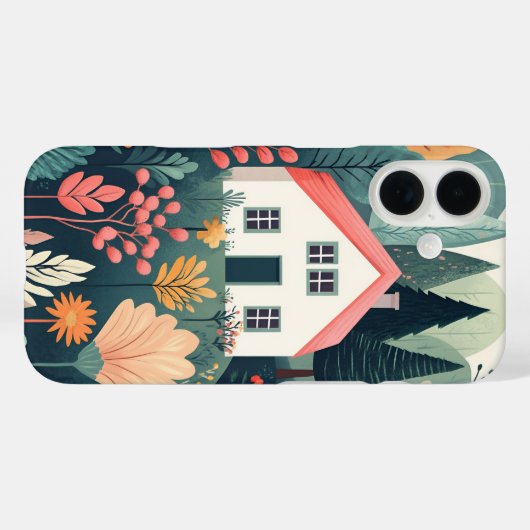 Minimalisme Stijl iPhone Case (Achterkant (horizontaal))