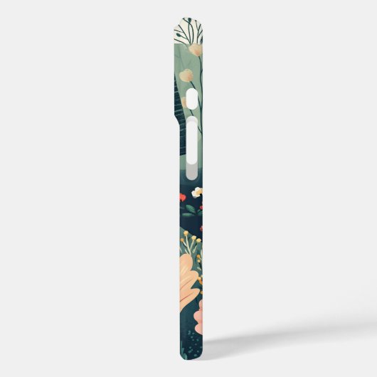 Minimalisme Stijl iPhone Case (Achterkant / Links)