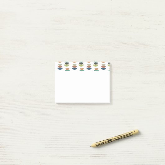 Minimalisme uit het midden van de eeuw post-it® notes (Op bureau)