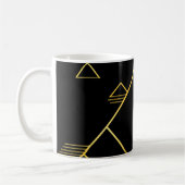 minimalisme van de bergtop koffiemok (Links)