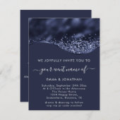 Minimalisme van de blauwe zeemacht Grijze Rand Gol (Voorkant / Achterkant)