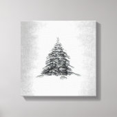 Minimalisme van winteronderdrukking Moderne kunst Canvas Afdruk (Voorkant)