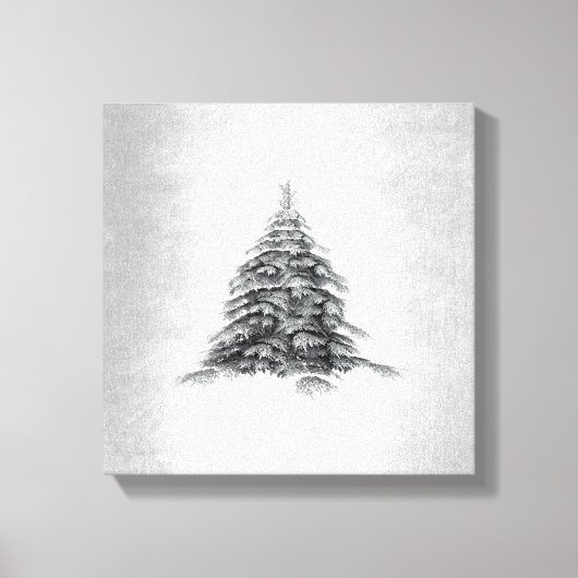 Minimalisme van winteronderdrukking Moderne kunst Canvas Afdruk (Voorkant)