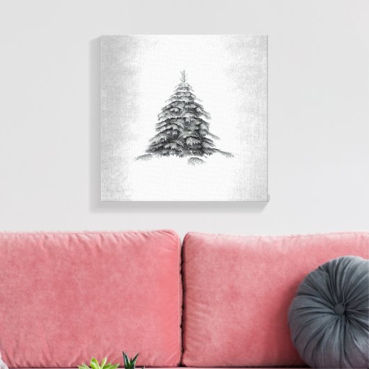 Minimalisme van winteronderdrukking Moderne kunst Canvas Afdruk (Insitu (Woonkamer))