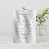 Minimalisme Wit Grijs Zijdestof Ombre Verjaardag Kaart (Staand voorkant)