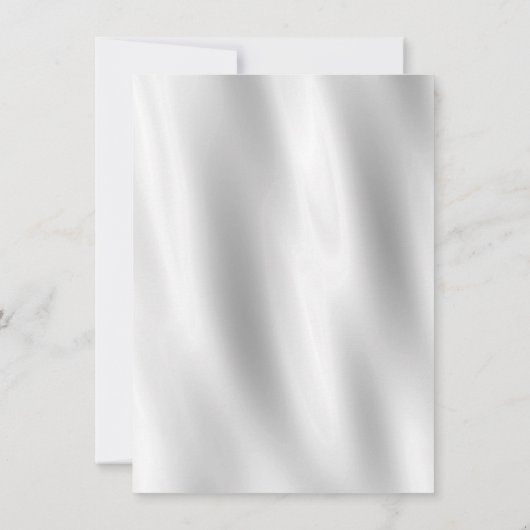 Minimalisme Wit Grijs Zijdestof Ombre Verjaardag Kaart (Achterkant)